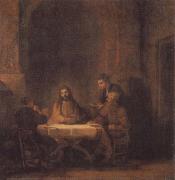 REMBRANDT Harmenszoon van Rijn Christ at Emmaus oil on canvas